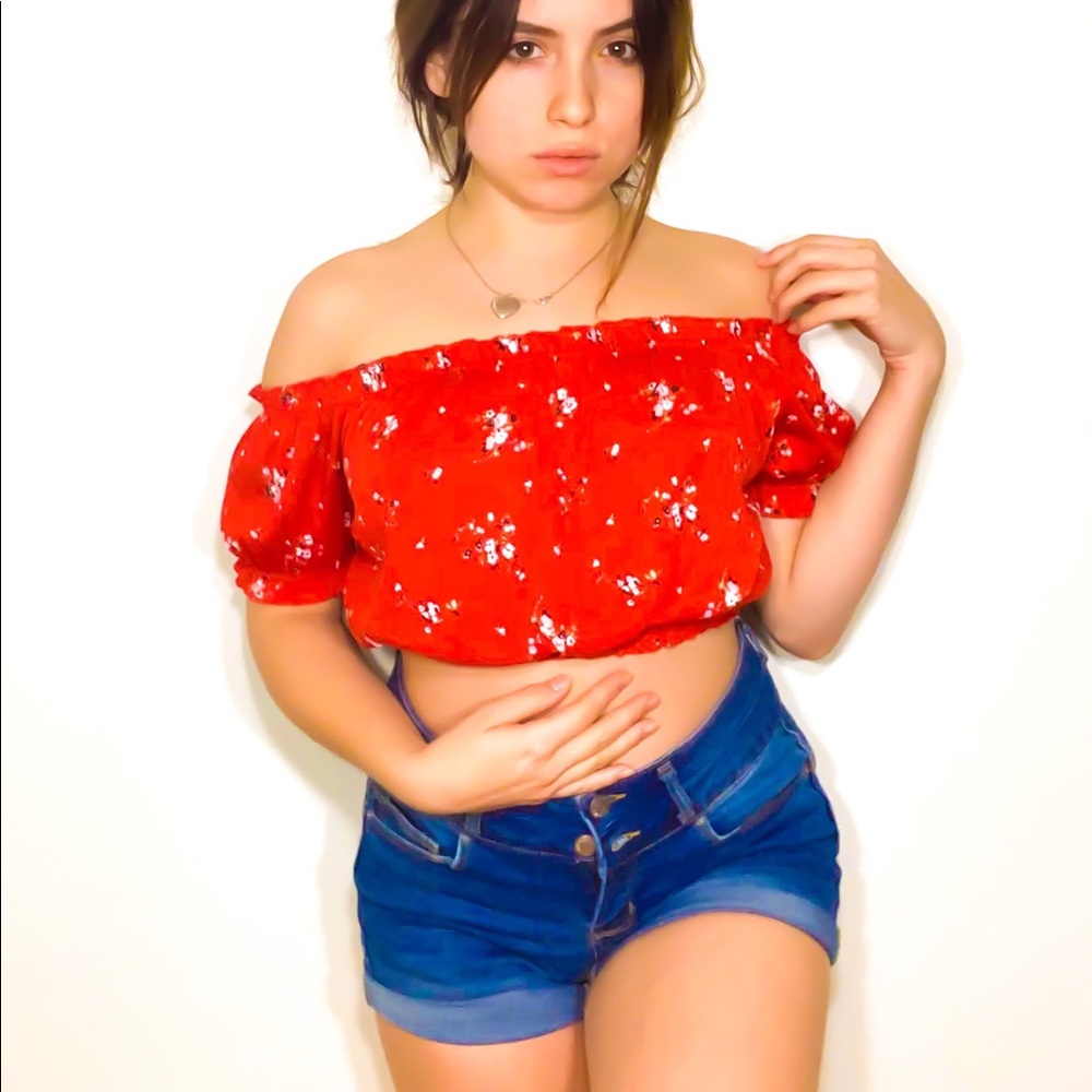 Red blouse